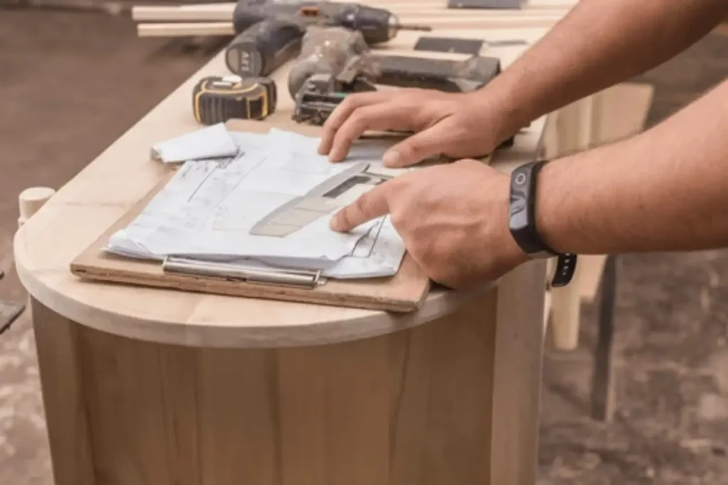 Friendly Build & Fix custom furniture design plans laid out for tailored craftsmanship