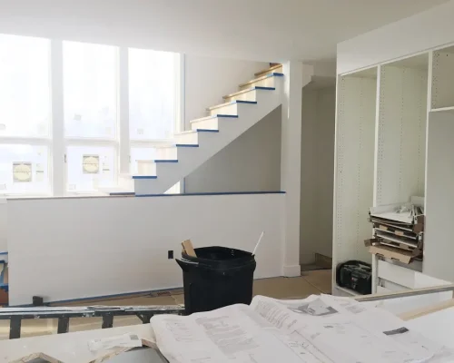 Friendly Build & Fix plaster and paint work during modern interior renovation